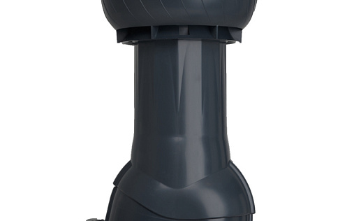 Комплект вентиляции Gervent Static ИЗ 125/160 мм для фальца и гибкой черепицы Чёрный