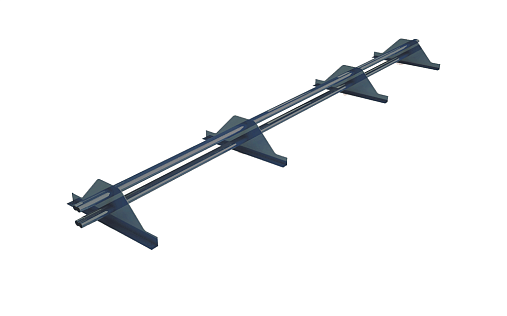 Снегозадержатель трубчатый RAL 5005 3м