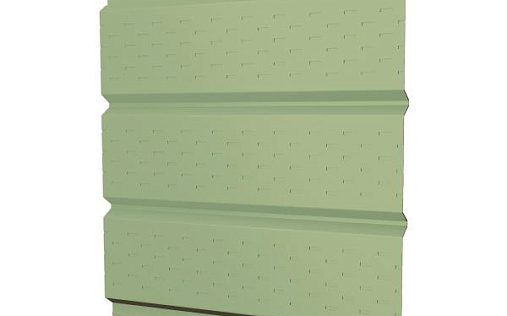 Металлический софит с полной перфорацией Grand Line с покрытием Полиэстер 0,45 мм RAL 6019