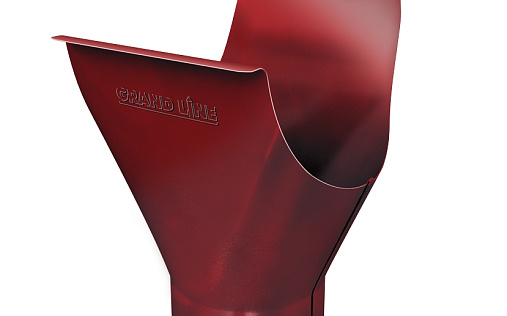 Воронка желоба Grand Line 125/90 мм RAL 3011