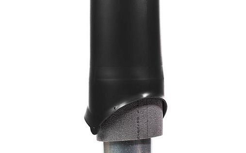 Вентиляционный выход Krovent Pipe-VT 150is диаметром 150/ИЗ/500 мм Чёрный