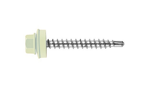 Кровельный саморез по дереву Daxmer 4,8x50 RAL 9003 (150 шт) сверло №1