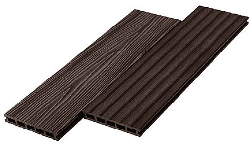 Террасная доска (декинг) «Экодэк» (брашированный профиль)