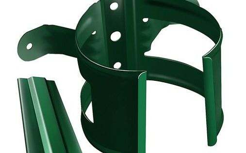 Кронштейн трубы на дерево Grand Line 90 мм RAL 6005