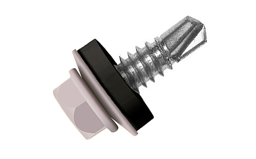 Кровельный саморез по металлу Daxmer 5,5x32 RAL 7036 (250 шт) сверло №3