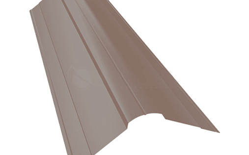 Планка фигурного конька 70x70 Grand Line с покрытием Полиэстер 0,45 мм RAL 8004