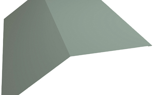 Планка плоского конька 115x30x115 Grand Line с покрытием Полиэстер 0,45 мм RAL 9006