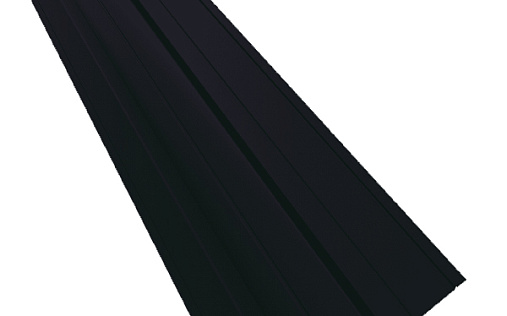 Фигурная планка верхней ендовы 100x100 Grand Line с покрытием Satin Matt 0,5 мм RAL 9005