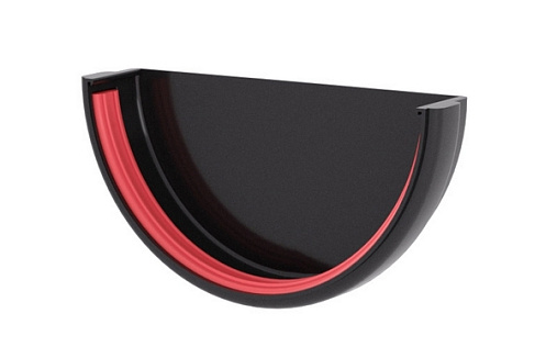 Заглушка желоба 120 мм Grand Line Классика RAL 7024