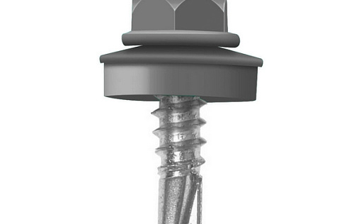 Кровельный саморез по дереву Daxmer 4,8x29 RAL 9006 (250 шт) сверло №1