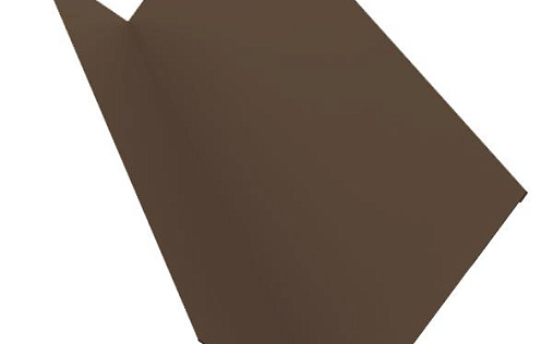 Планка примыкания 130x160 Grand Line с покрытием Полиэстер 0,45 мм RAL 8017