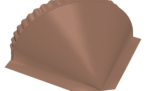 Конусная заглушка Grand Line с покрытием Полиэстер 0,45 мм RAL 8004