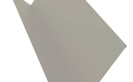 Планка примыкания 130x160 Grand Line с покрытием Полиэстер 0,45 мм RAL 9006