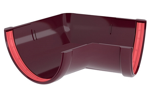 Угол желоба ПВХ 120 мм Grand Line Классика 135 градусов RAL 3005