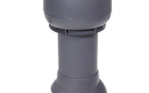 Вентиляционный выход Vilpe диаметром 125/ИЗ/500 мм Серый