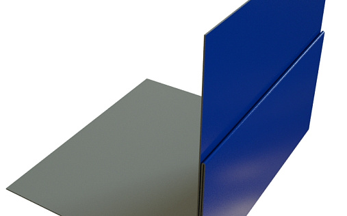 Планка приёмная оконная Grand Line с покрытием Satin 0,5 мм RAL 5005