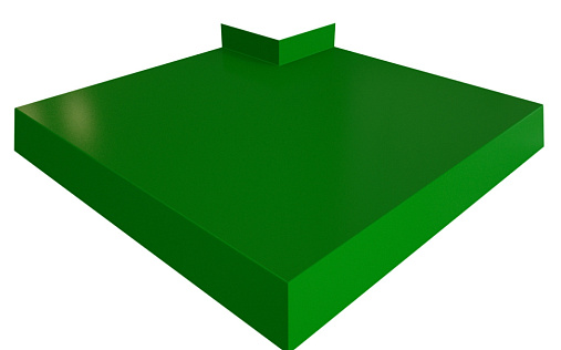 Угол отлива 250 внешний Grand Line с покрытием Полиэстер 0,45 мм RAL 6002