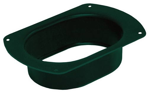 Воронка желоба врезная Grand Line Vortex 127 мм RAL 6005