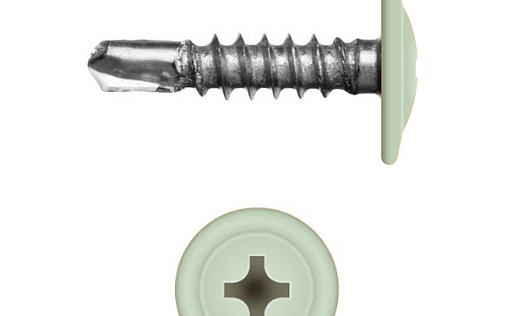 Саморез с прессшайбой по металлу 4,2x16 RAL 9016 (1000 шт)