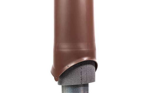 Вентиляционный выход Krovent Pipe-VT 150is диаметром 150/ИЗ/500 мм Коричневый