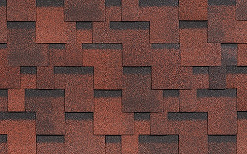 Гибкая черепица Shinglas Финская Аккорд Красный