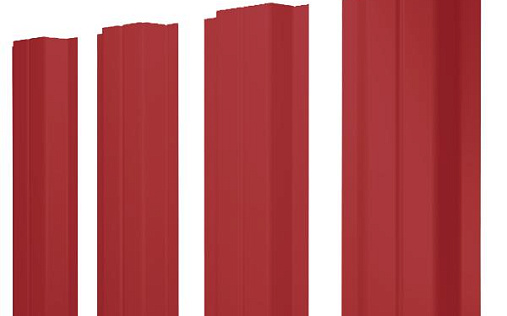 Штакетник Grand Line П-образный В с покрытием Полиэстер 0,45 мм RAL 3003