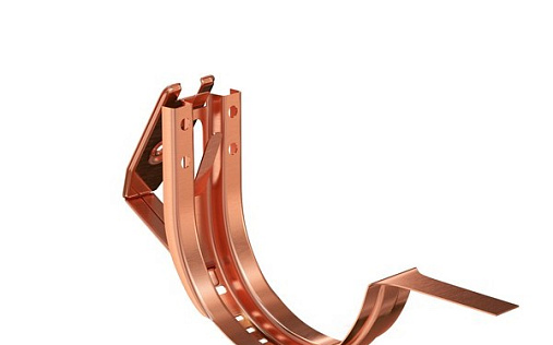 Универсальный держатель желоба медный Aquasystem Элит 125 мм