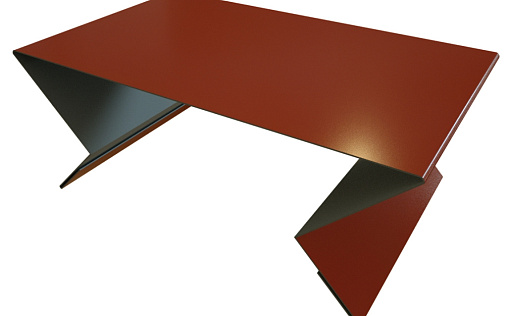 Планка угла внутреннего составная верхняя Grand Line с покрытием Satin Matt 0,5 мм RAL 8004