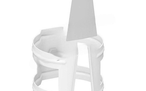 Кронштейн трубы на кирпич 90 мм Металл Профиль GS Lite RAL 9010