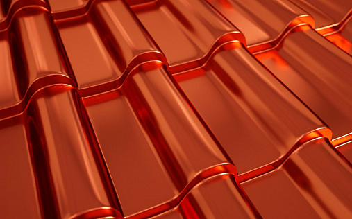 Металлочерепица Монтерроса-M Медный с покрытием Agneta 0.5 мм