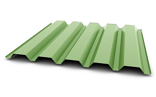 Профнастил С44-1000 (A,B) с покрытием Полиэстер 0.45 мм RAL 6019