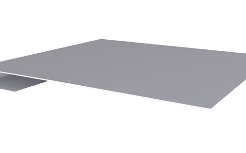 Планка завершающая Grand Line с покрытием Satin 0,5 мм RAL 7004