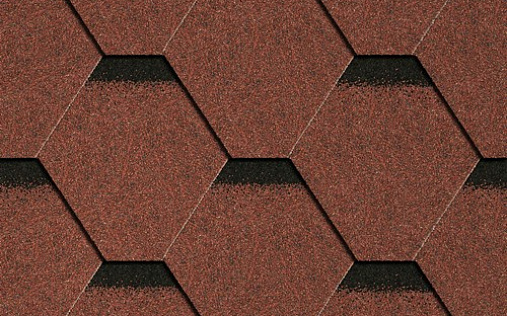 Гибкая черепица Icopal Plano Tema Кирпично-красный