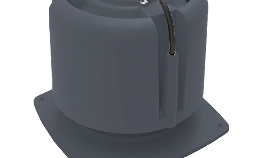 Основание для шахты Krovent Base-VT 270x270 мм с колпаком Hupcap Moto 190/125 Серый