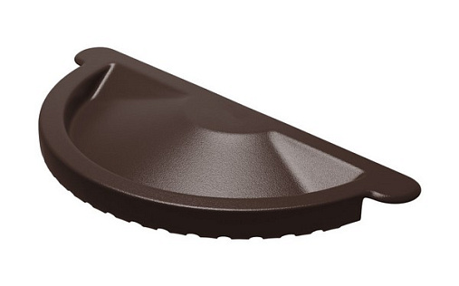 Заглушка желоба 125 мм Металл Профиль Foramina RAL 8017