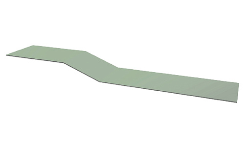 Крепежная планка фальц Grand Line с покрытием Полиэстер 0,45 мм RAL 6019