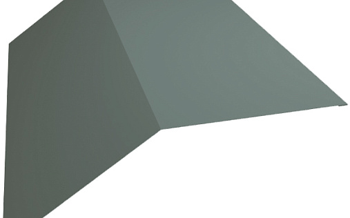 Планка плоского конька 115x30x115 Grand Line с покрытием Полиэстер 0,45 мм RAL 7005