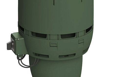 Вентилятор с шумопоглотителем Vilpe Flow ECo125Р/500 Зелёный