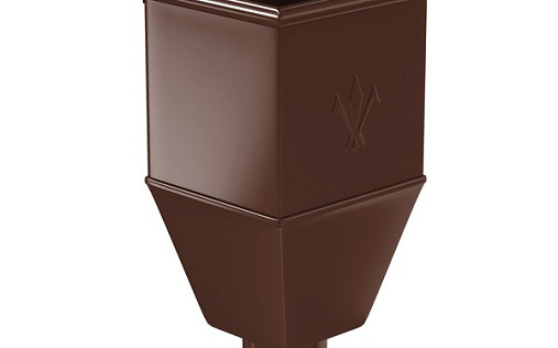 Водосборная воронка удлиненная Aquasystem Премиум 150/100 мм, Pural, RAL 8017