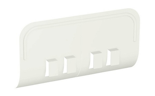 Ограничитель перелива желоба 125 мм Металл Профиль Foramina RAL 9010