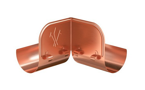 Угловой ограничитель перелива медный Aquasystem Элит 125 мм