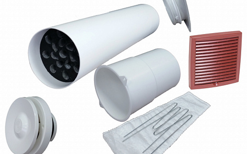 Приточный клапан Vilpe Velco VT-100 150х150 Красный