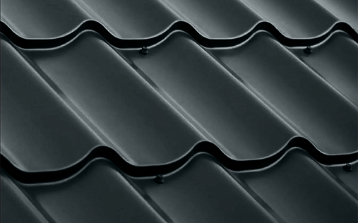 Металлочерепица Классик RAL 7016 с покрытием Satin 0.5 мм