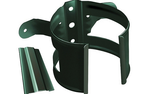 Хомут трубы металлический на дерево ПВХ Grand Line Дизайн 135/90 RAL 6005