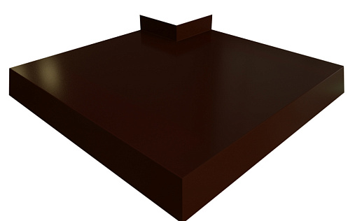 Угол отлива 250 внешний Grand Line с покрытием Satin Matt 0,5 мм RAL 8017