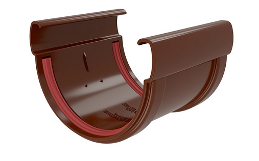 Соединитель желоба ПВХ Grand Line Дизайн 135/90 RAL 8017