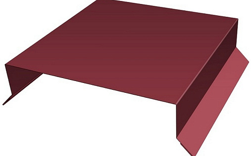 Парапетная крышка прямая 100 мм