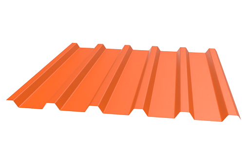 Профнастил МП35-1035 (A,B) с покрытием Полиэстер 0.45 мм RAL 2004