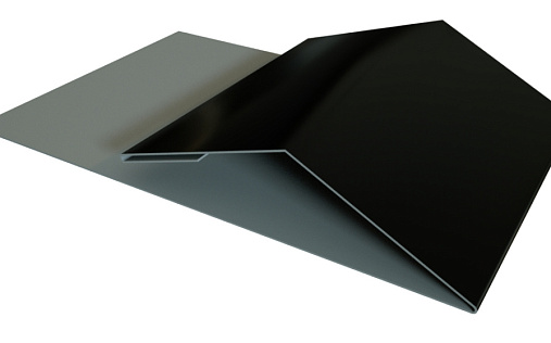 Планка финишная Блок-Хаус new Grand Line с покрытием Velur X 0,5 мм RAL 9005