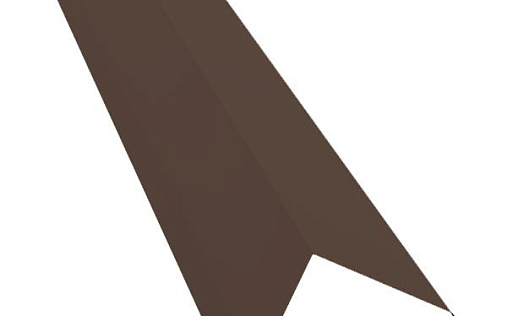 Торцевая планка 80x100 Grand Line с покрытием Полиэстер 0,7 мм RAL 8017